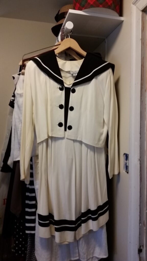 Vintage sailor suit with culottes